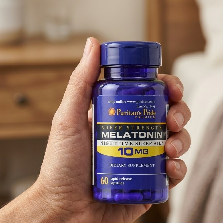 Jual Puritan's Pride Super Strength Melatonin Night Time Sleep AID 10MG ...