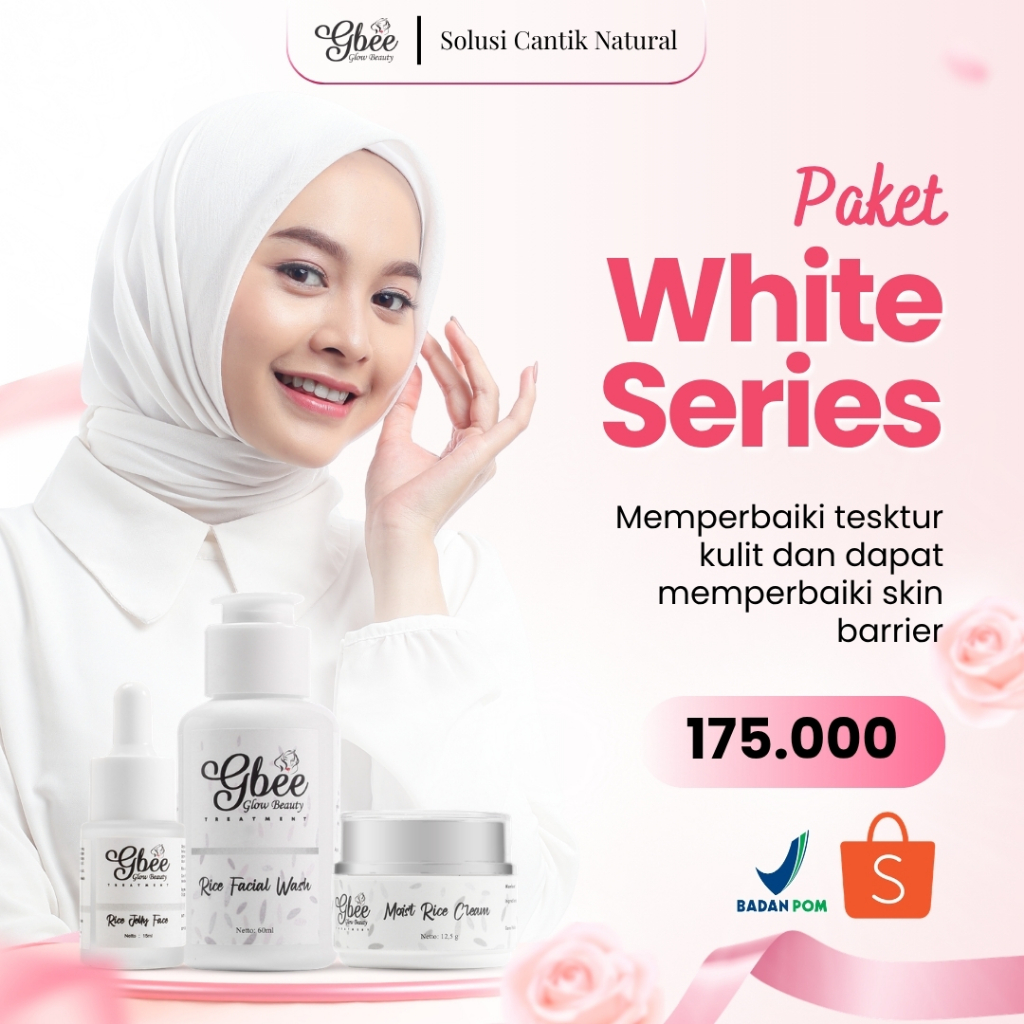 Jual Gbee Glow Beauty White Series | Rice Face Wash 60 ml | Jelly Face ...