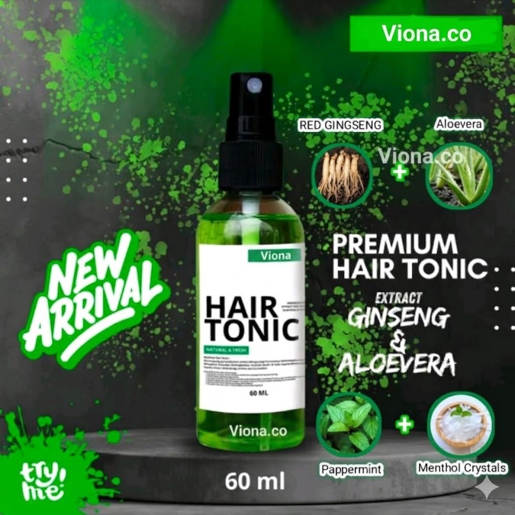 Jual VIONA HAIR TONIC RAMBUT VITAMIN PENUMBUH RAMBUT DAN PELURUS RAMBUT ...