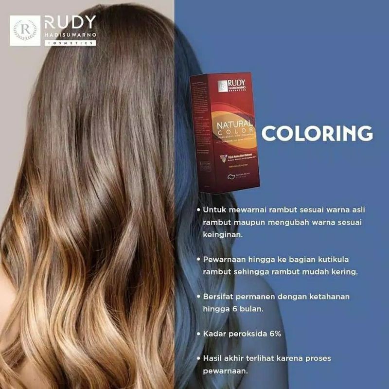 Jual Rudy Hadisuwarno Toning Color 60ml | Toning rambut | Semir rambut ...
