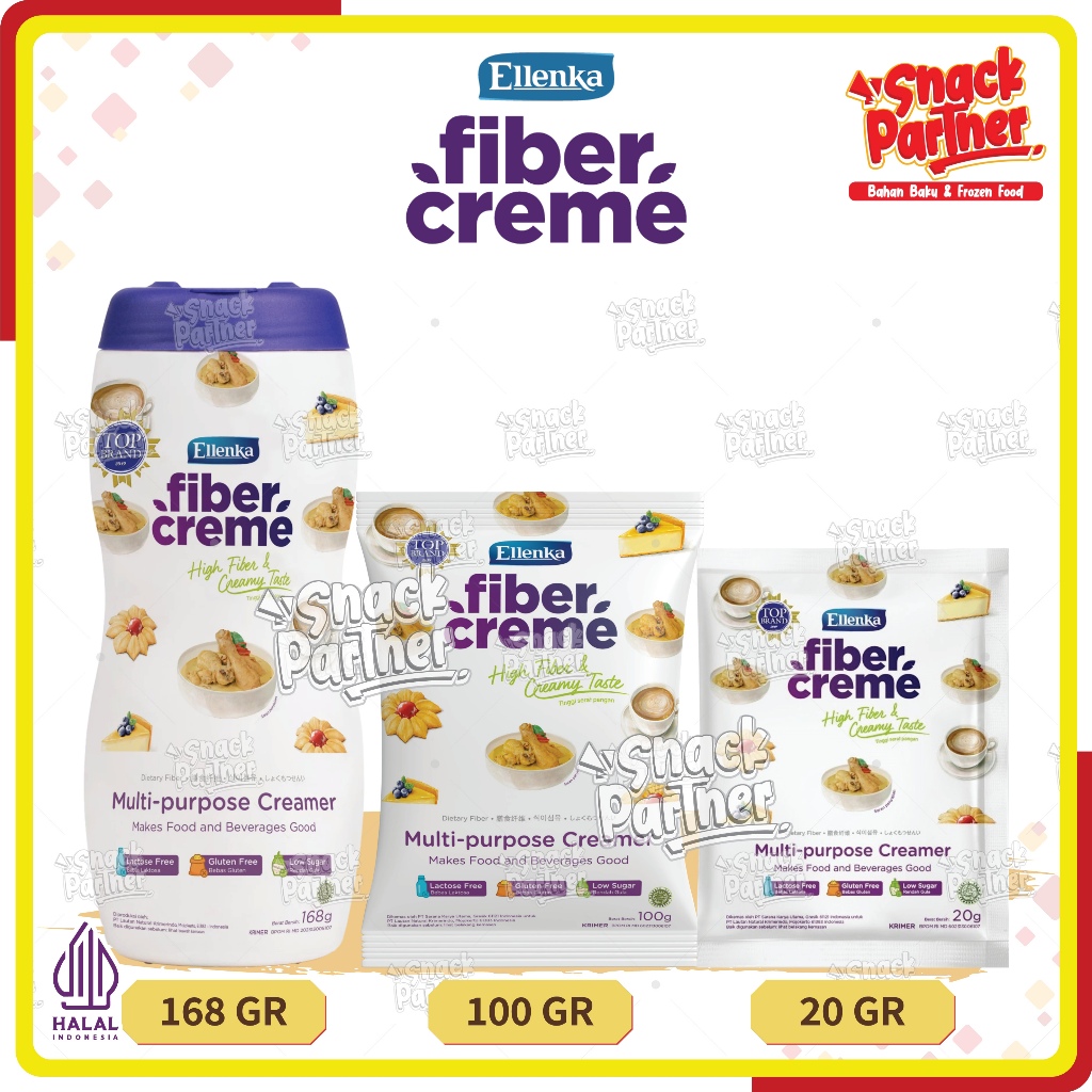 Jual ELLENKA FIBER CREME Sachet 20 100 GR / Botol 168 GR - Krimer Bubuk ...