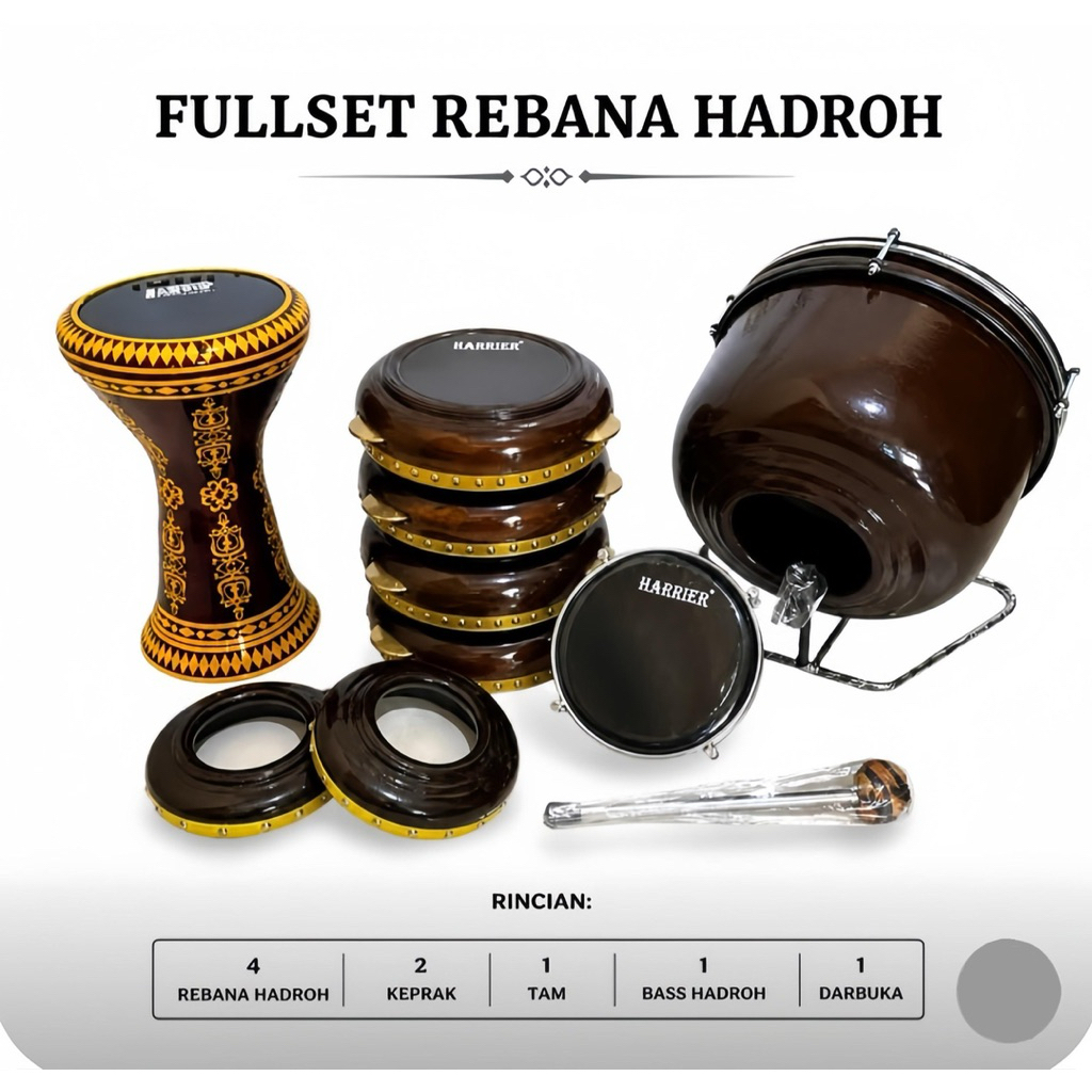 Jual ALAT HADROH SATU SET / REBANA SATU SET BERKUALITAS | Shopee Indonesia