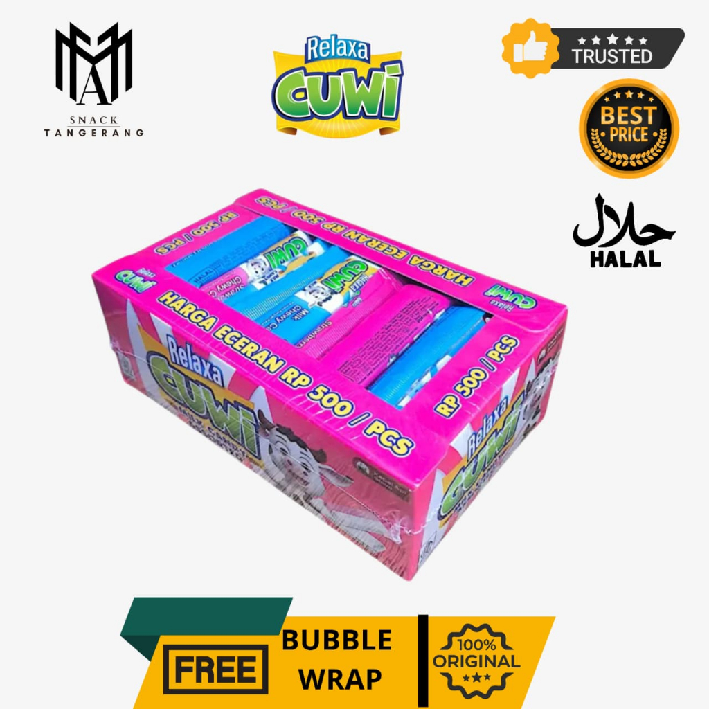 Jual Permen Relaxa Cuwi Milk Long Pack Assorted 1 Box isi 60 Pcs @7 Gr ...