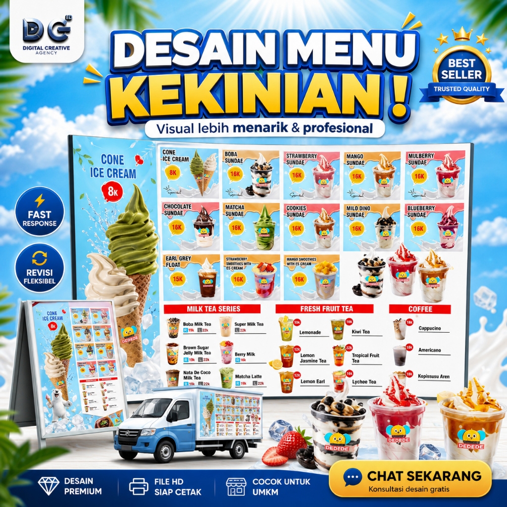 Jual Jasa Desain Menu Makanan & Minuman Profesional | Menu Restoran ...