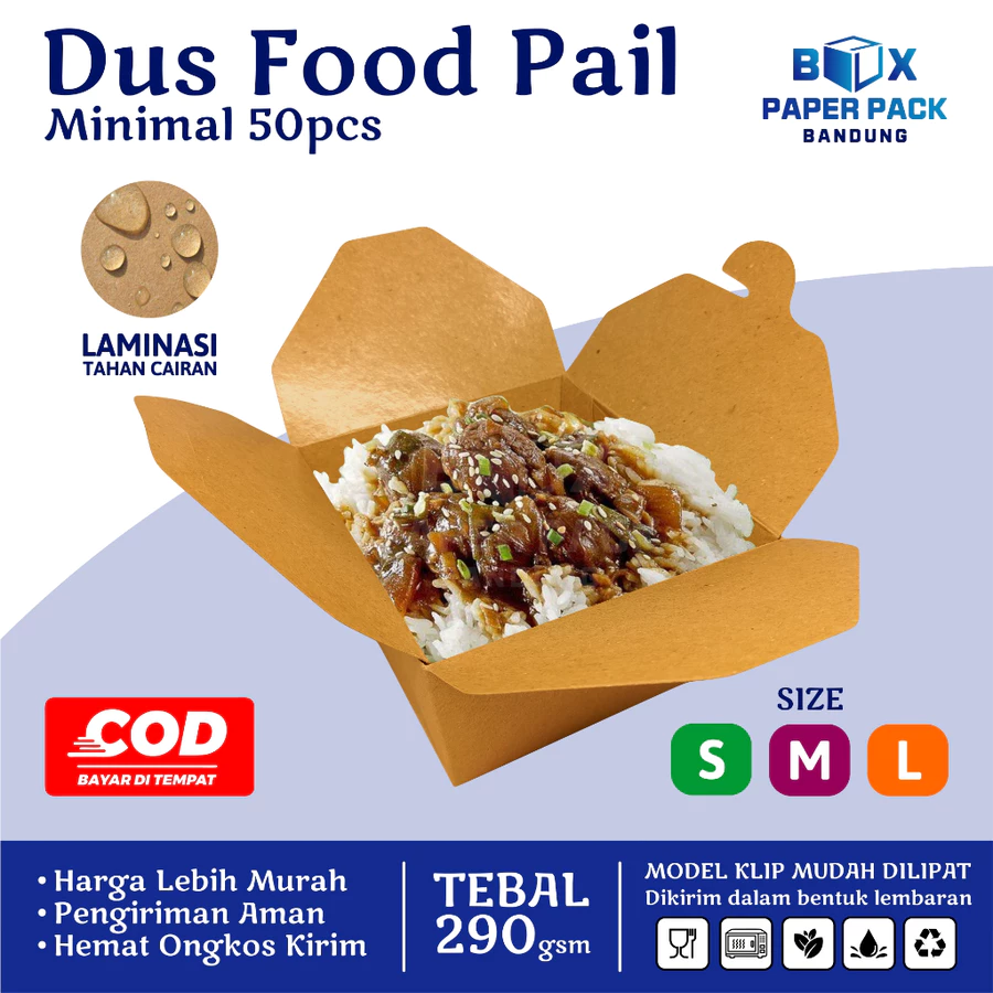 Food Pail Rice Box 290gsm