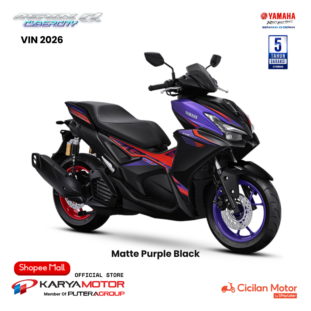 Sepeda Motor Yamaha Aerox Alpha CyberCity ABS