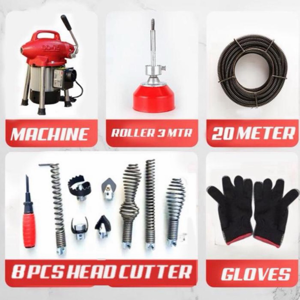 Jual Mesin Bor Ridgid Drain Cleaner 2031 Pembersih Saluran Mampet 1500W ...