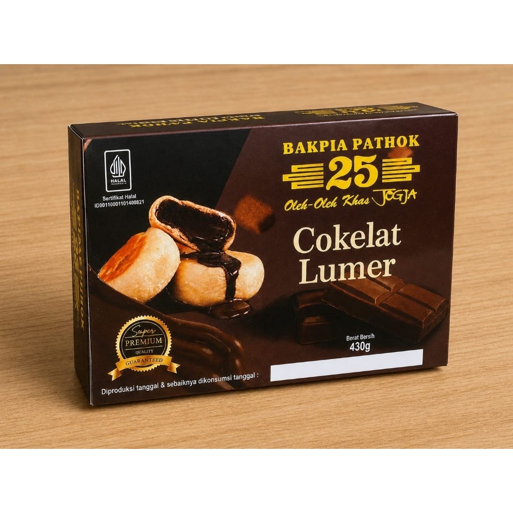 Jual Bakpia Pathok 25 Rasa Cokelat Lumer isi 12 | Shopee Indonesia