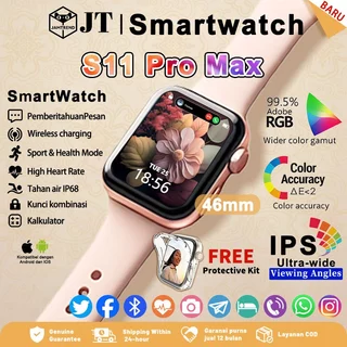 JAMTREND Smartwatch Serie S11 Smart Watch S11 Jam Pintar Olahraga Bluetooth 2.1"HD AMOLED Display GPS NFC Waterproof Bluetooth Call Smartwatch wanita pria wireless charging Dan Ganti Wallpapper Jam Tangan Smartwatch Jam Tangan Wanita