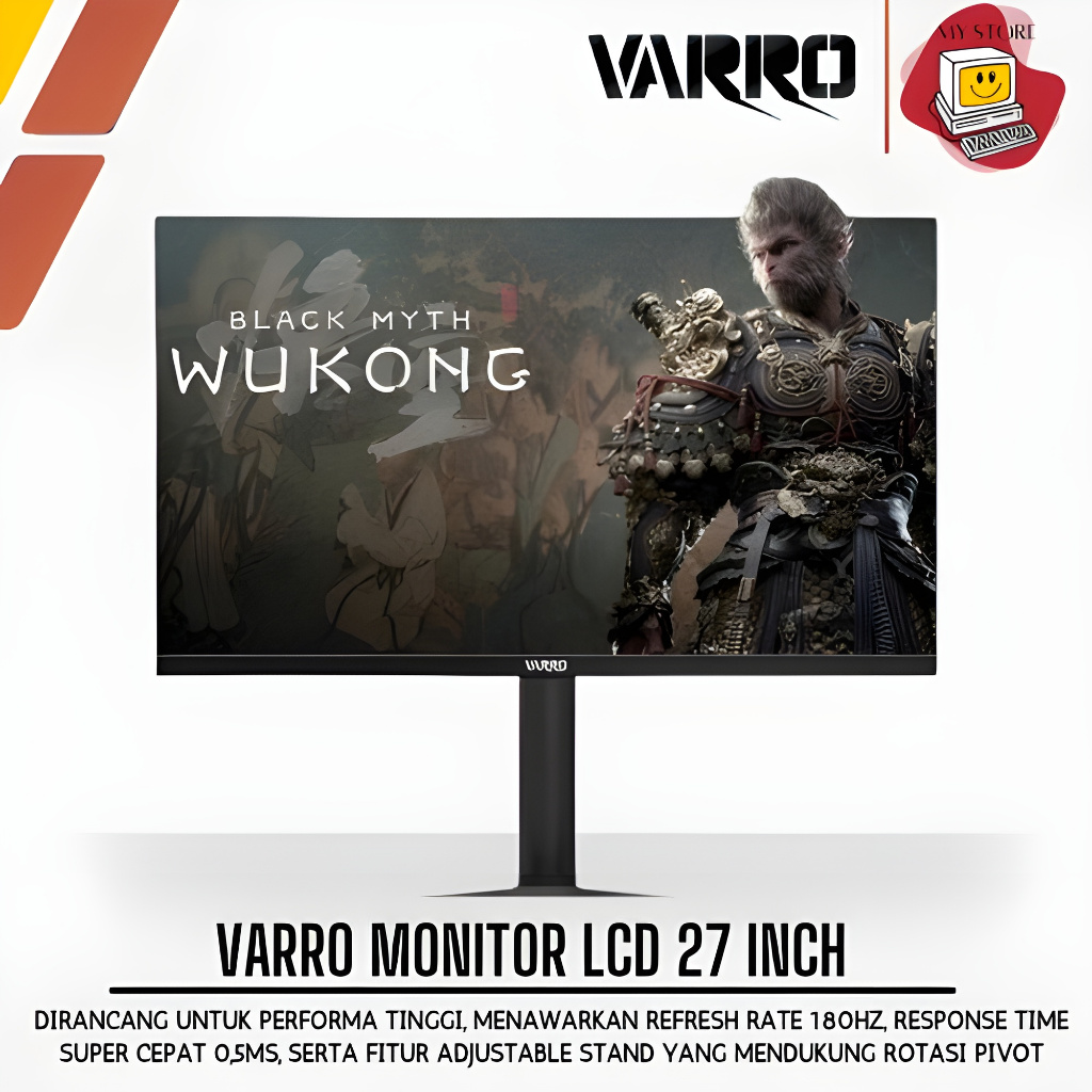 Jual VARRO LED MONITOR GAMING 27 INCH VA27-1KGM180V-B ( FHD-180Hz ...