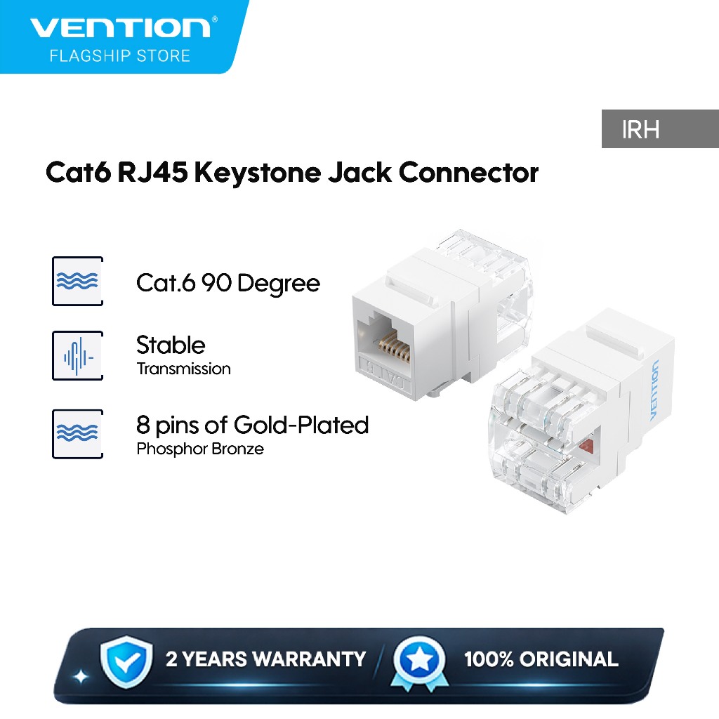 Jual Vention Konektor RJ45 Cat5e Cat6 UTP Keystone Jack Modular ...