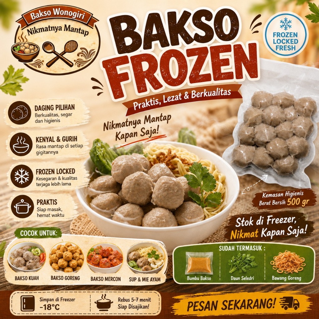 Jual Bakso Frozen Homemade Paket Mini | Shopee Indonesia