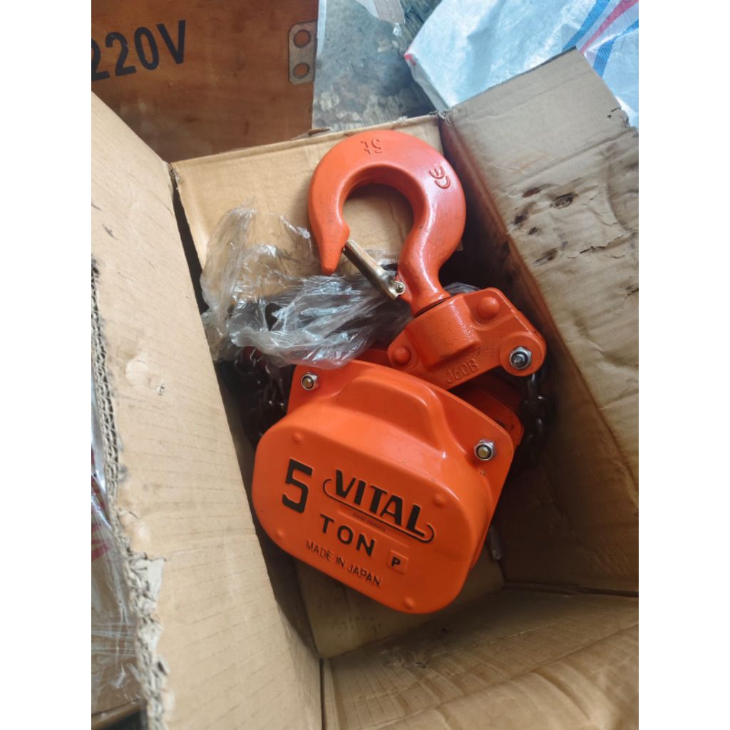 Jual Chain Block TAKEL 5 Ton x 5 Meter merek VITAL | Shopee Indonesia