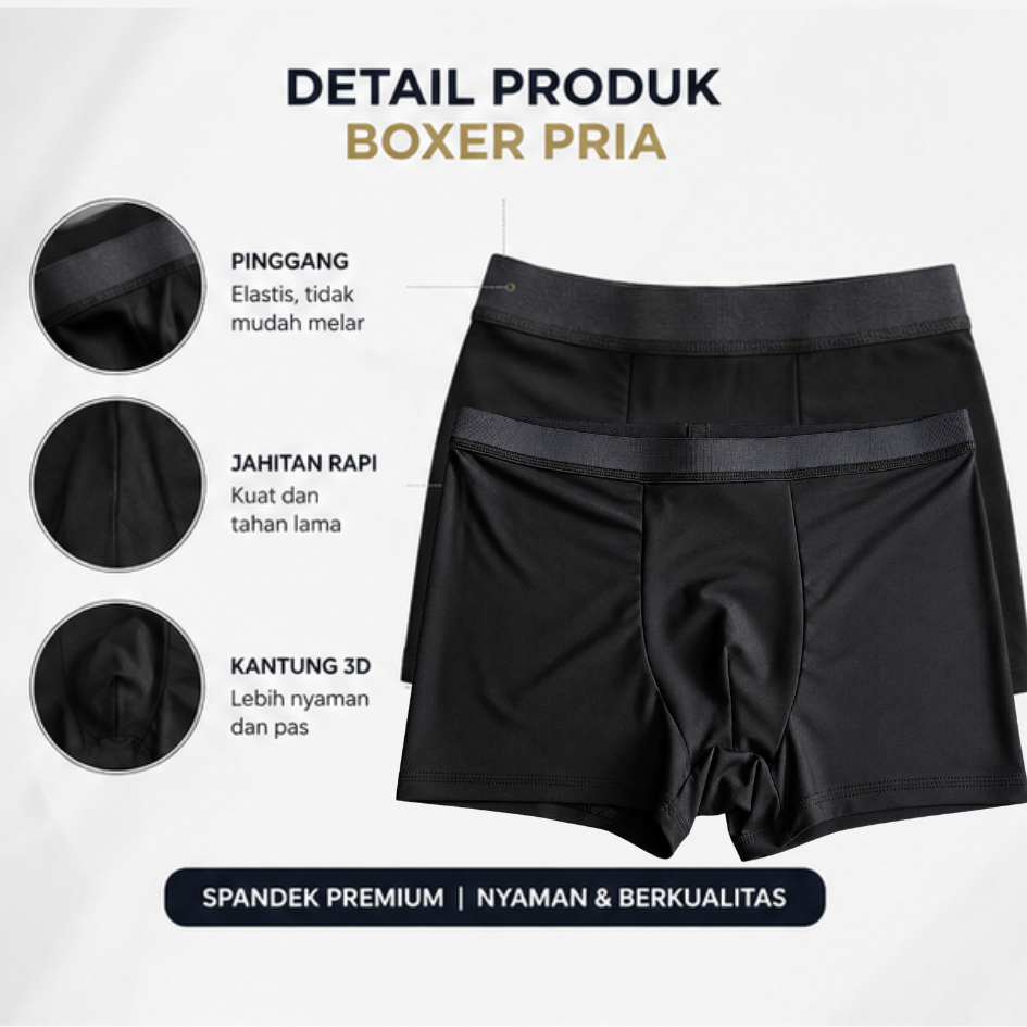 Jual GLOMED UNDERWEAR Paket 2 Pcs Celana Dalam Pria Boxer Dewasa Laki ...
