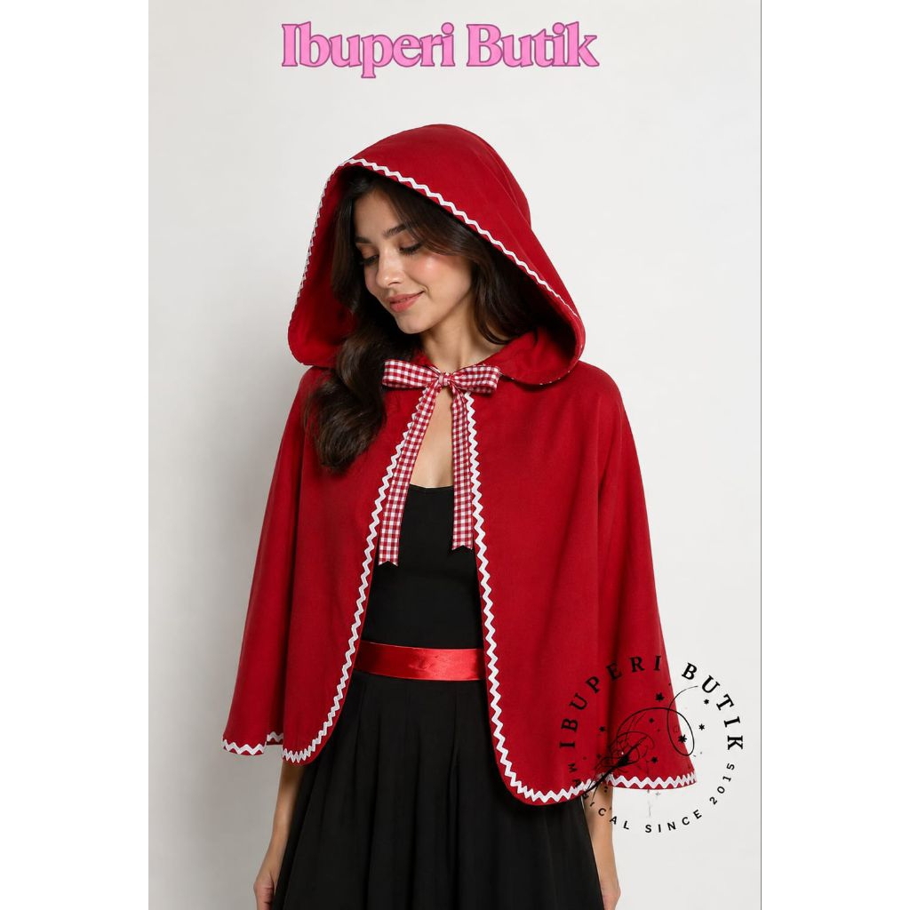 Jual Jubah Merah Anak dan Dewasa Cape Red Riding Hood | Shopee Indonesia