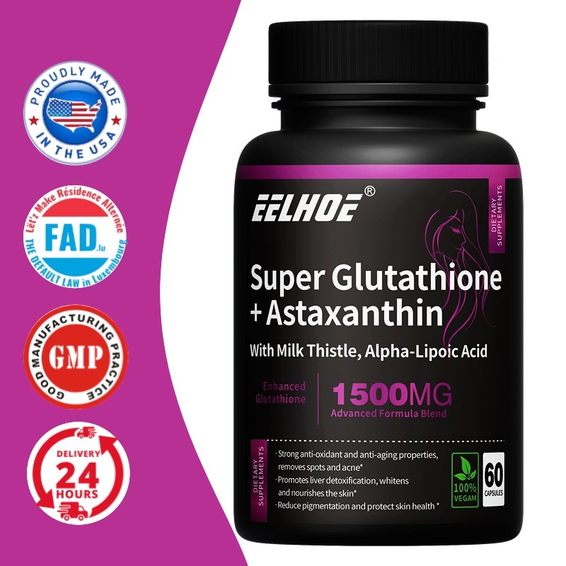 Jual EELHOE glutathione dan astaxanthin, memutihkan dan mencerahkan kulit, antioksidan kuat dan anti penuaan