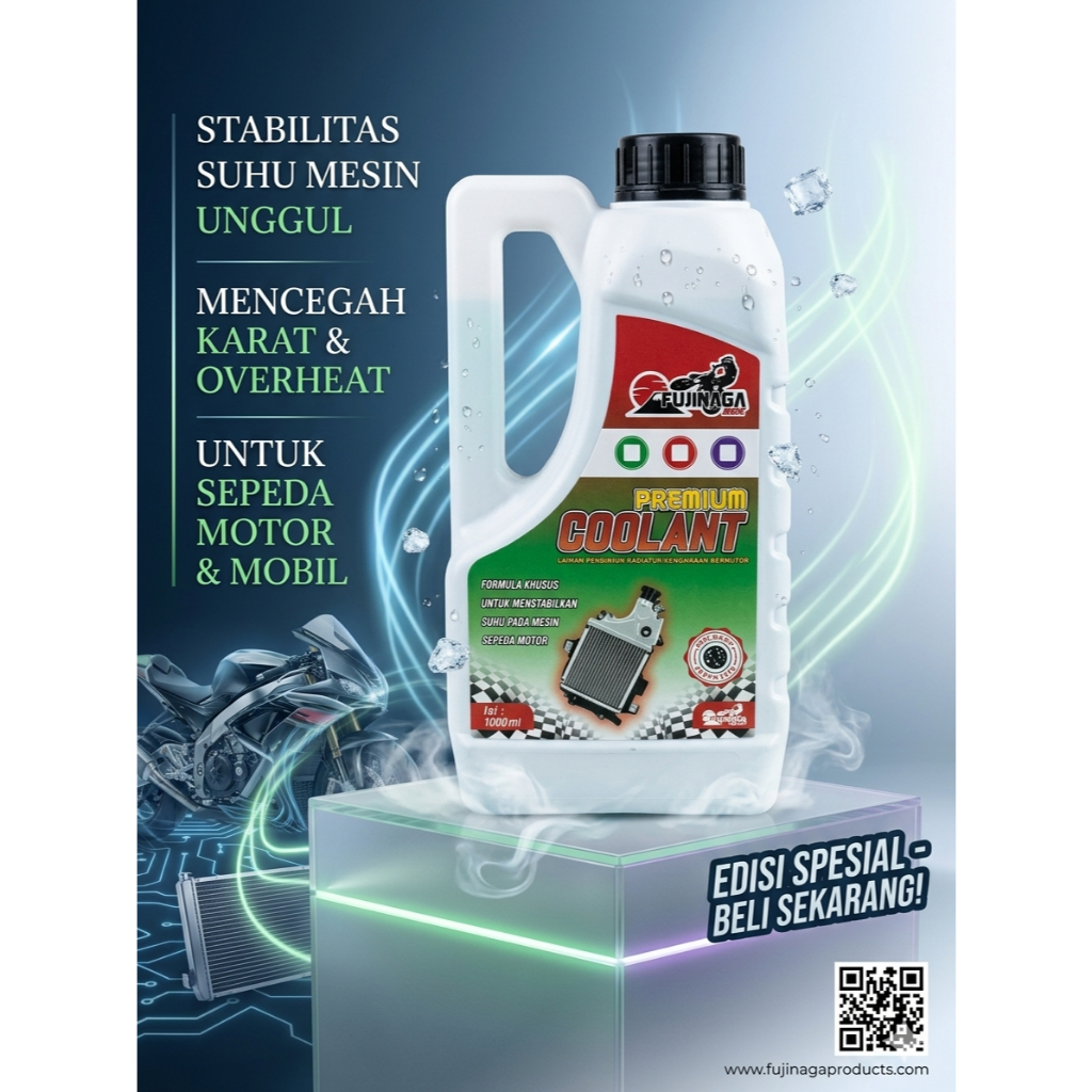 Jual Air Radiator Coolant Fujinaga premium 1000 ml Original untuk semua ...