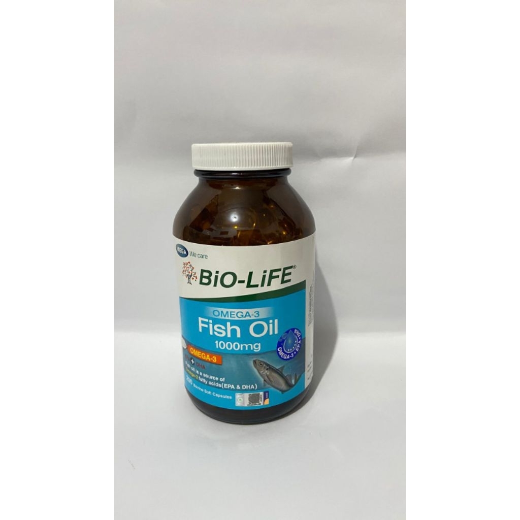 Jual bio life fish oil 1000MG omega 3 isi 200caps | Shopee Indonesia
