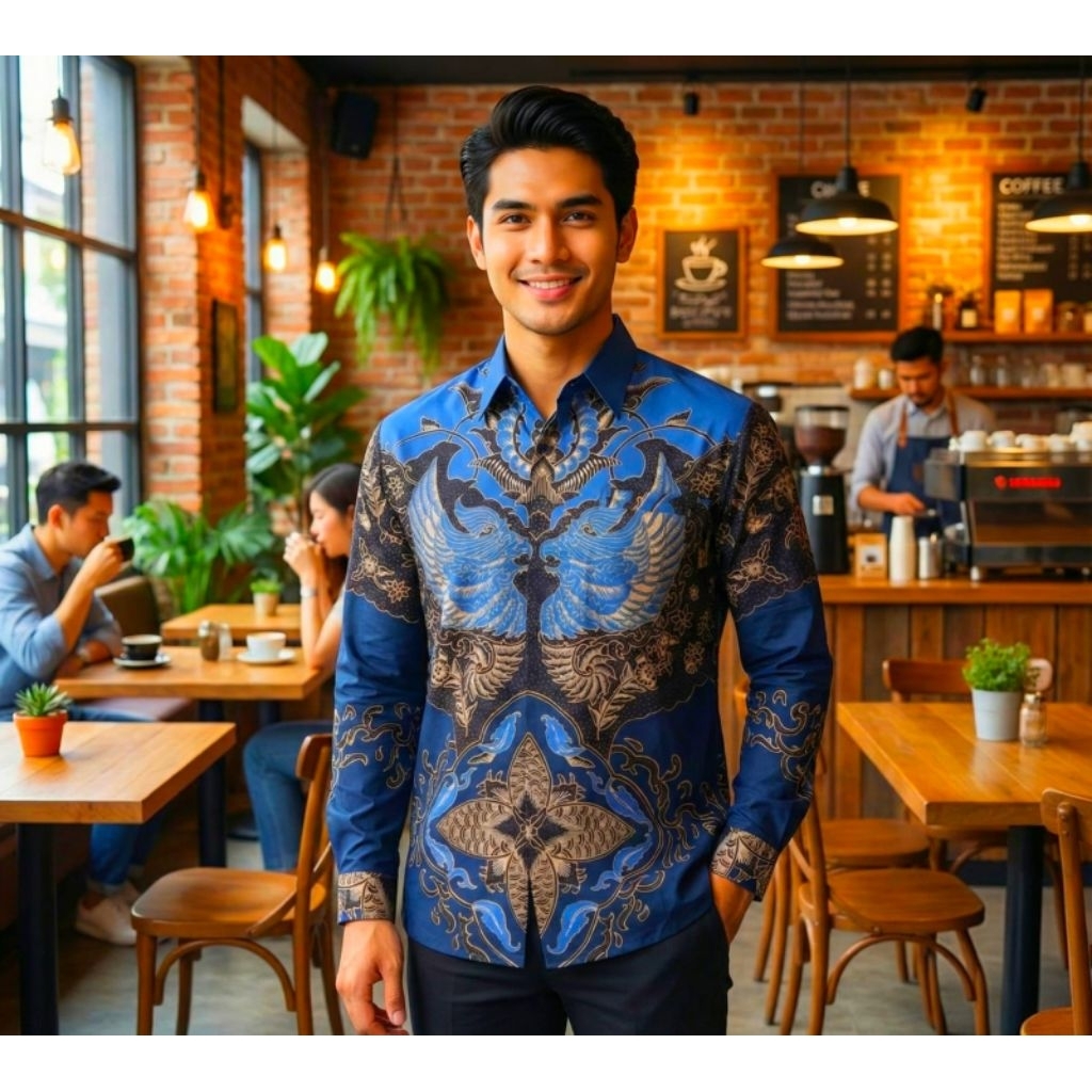 Batik Couple Motif Batman Biru Cint 3