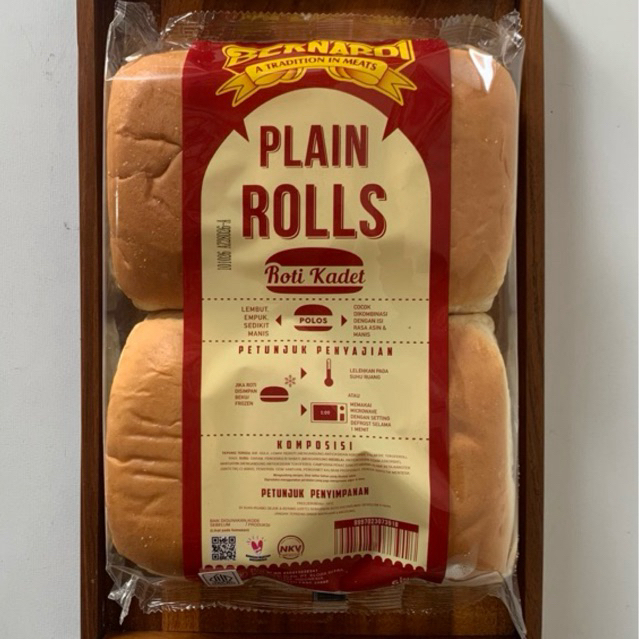 Jual Bernardi Plain Rolls Roti Hot Dog Besar 6pcs (khusus pulau jawa ...