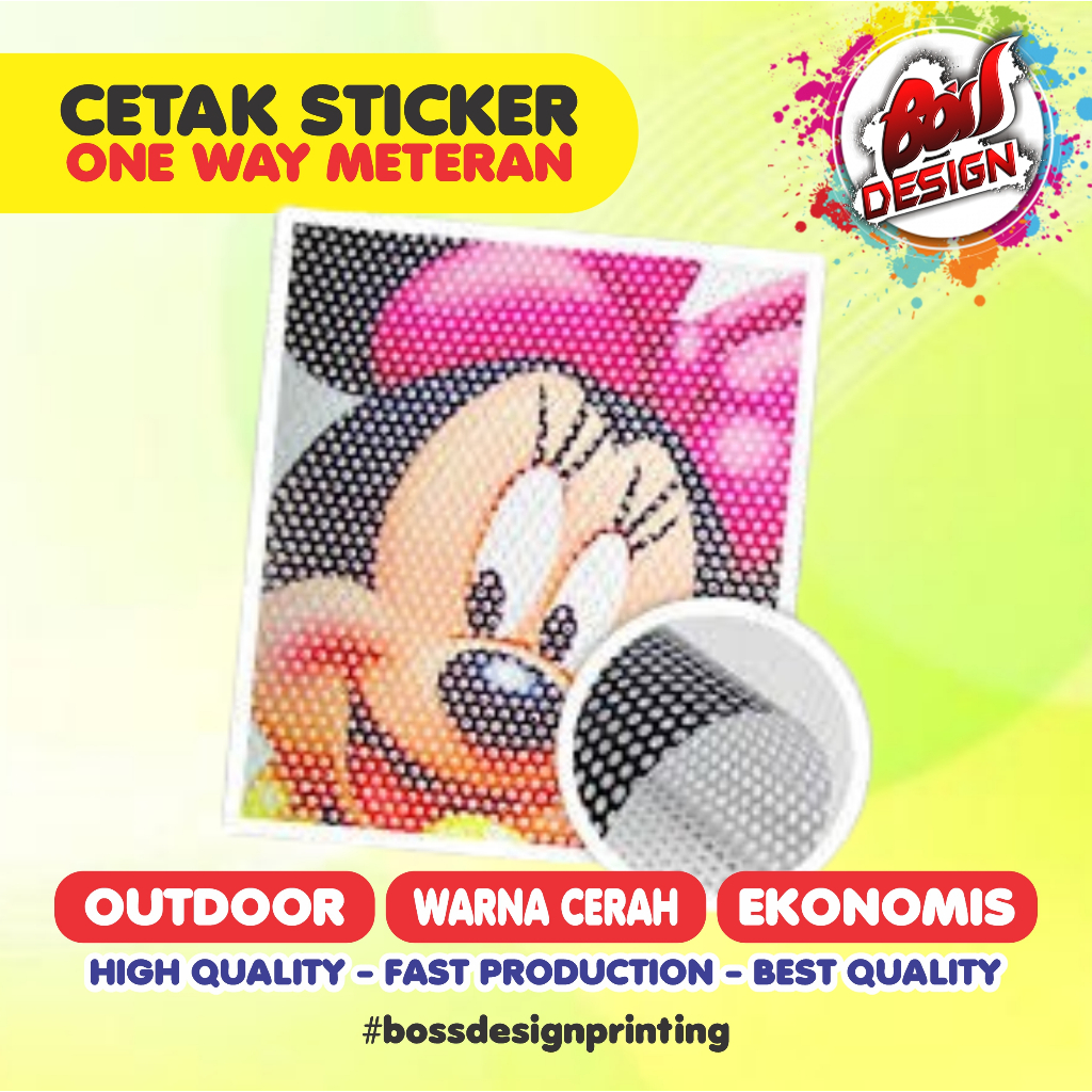 Jual Sticker One Way Terlengkap & Harga Terbaru Agustus 2026 | Shopee ...