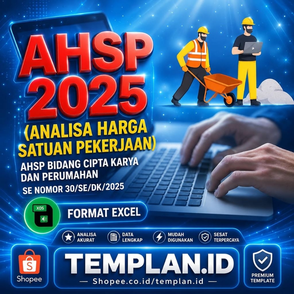 Jual Excel Template AHSP 2025 & RAB Konstruksi - Cocok Untuk Estimator ...