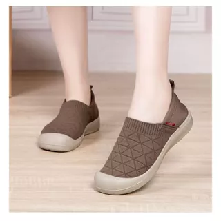 Sepatu Kasual Wanita Import Rajut / Sepatu Wanita Slip On Modern/ Sepatu Wanita Kekinian / Sepatu Slip on Rajut