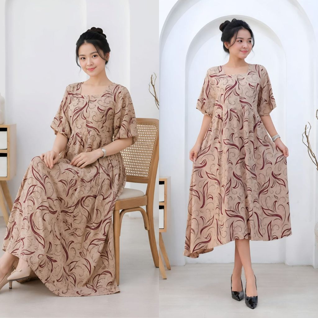 Dater Busui Motif Marble Rayon Midi 5