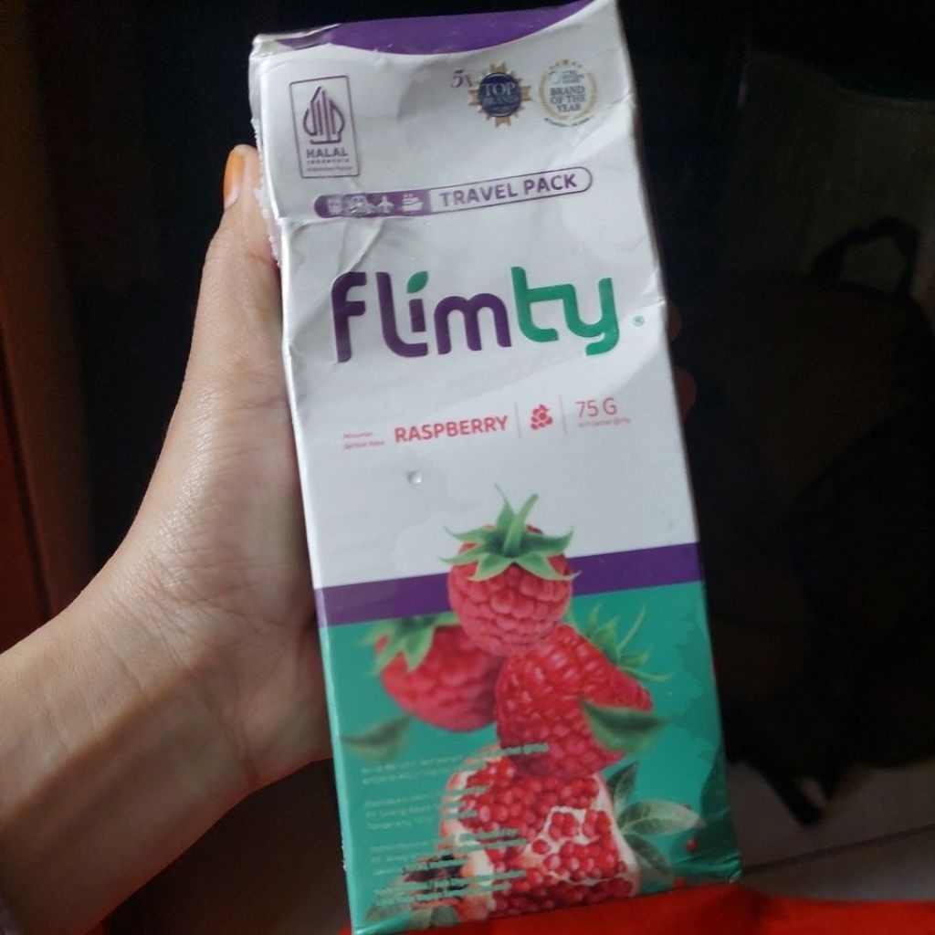 Jual FLIMTY MINUMAN FIBER TRAVEL PACK RASA RASBERRY EXPIRED APRIL 2027 ...