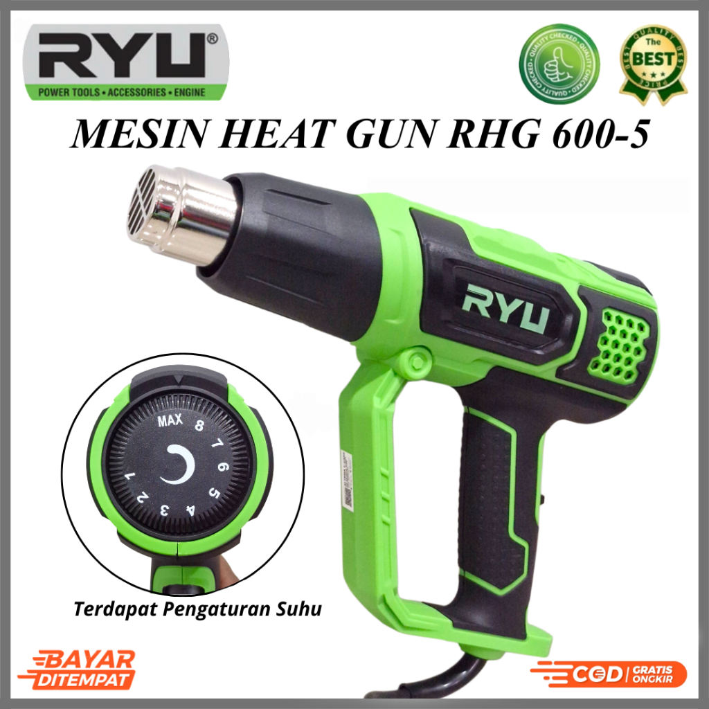 Jual Ryu Heat Gun Hot Gun Mesin Pemanas Segel Sticker Plastik Electric ...