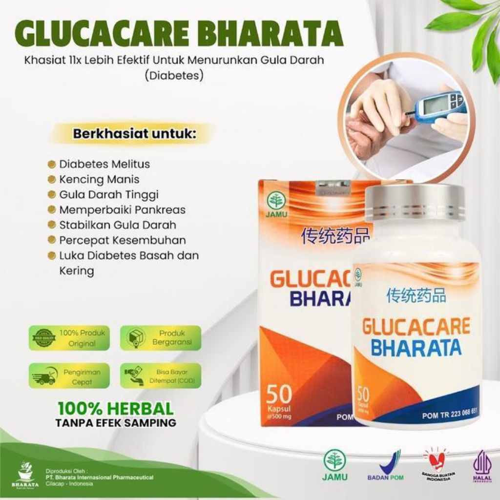 Glucacare Bharata Obat Mengatasi Herbal Diabetes Dan Gula Darah