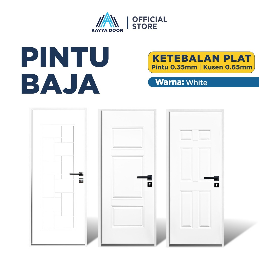 Pintu Utama / Pintu Kamar Tidur Baja Ekonomis KAYYA LITE SERIES