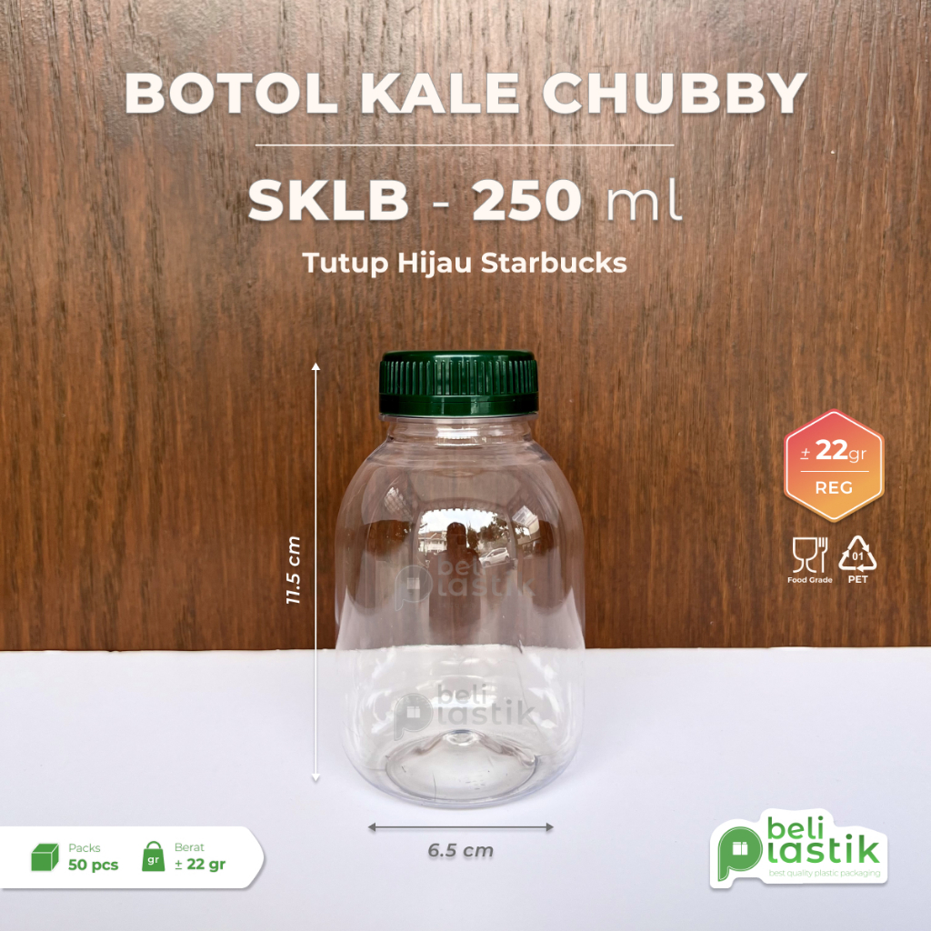 Jual [PAKET 50 PCS] Botol SKLB 250ml Kale Chubby Gendut 250 ml Botol ...