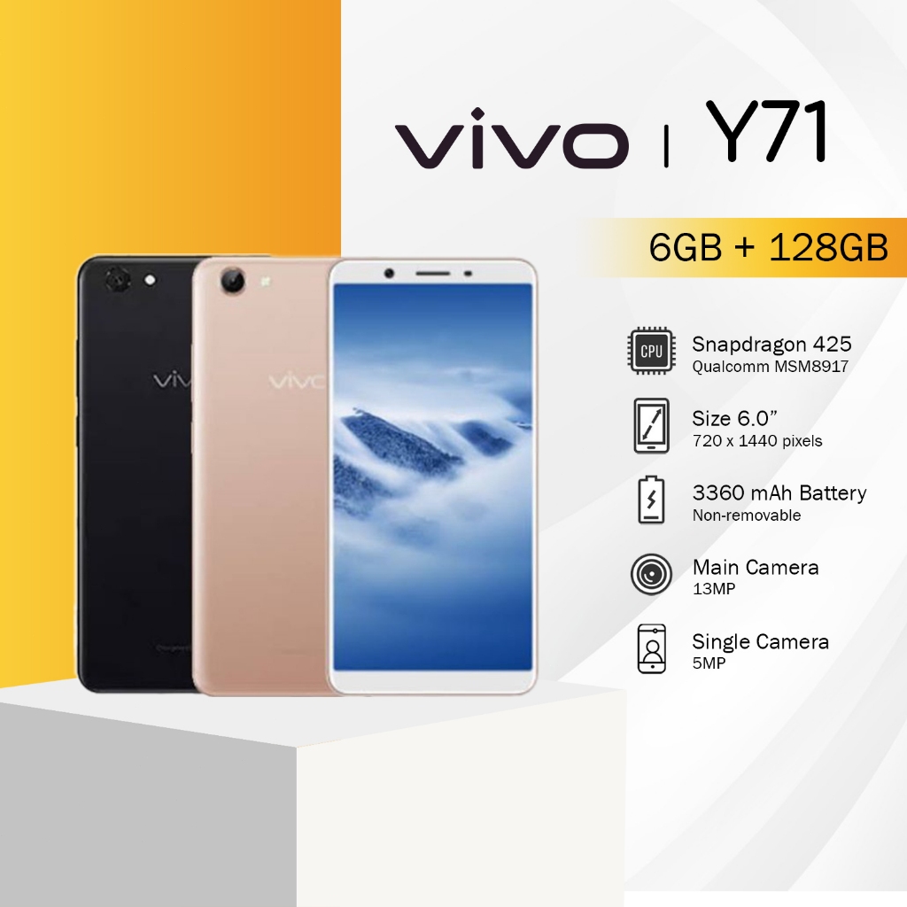 HP VIVO Y71 RAM 6/128GB  Smartphone Fullset Garansi 1 Tahun