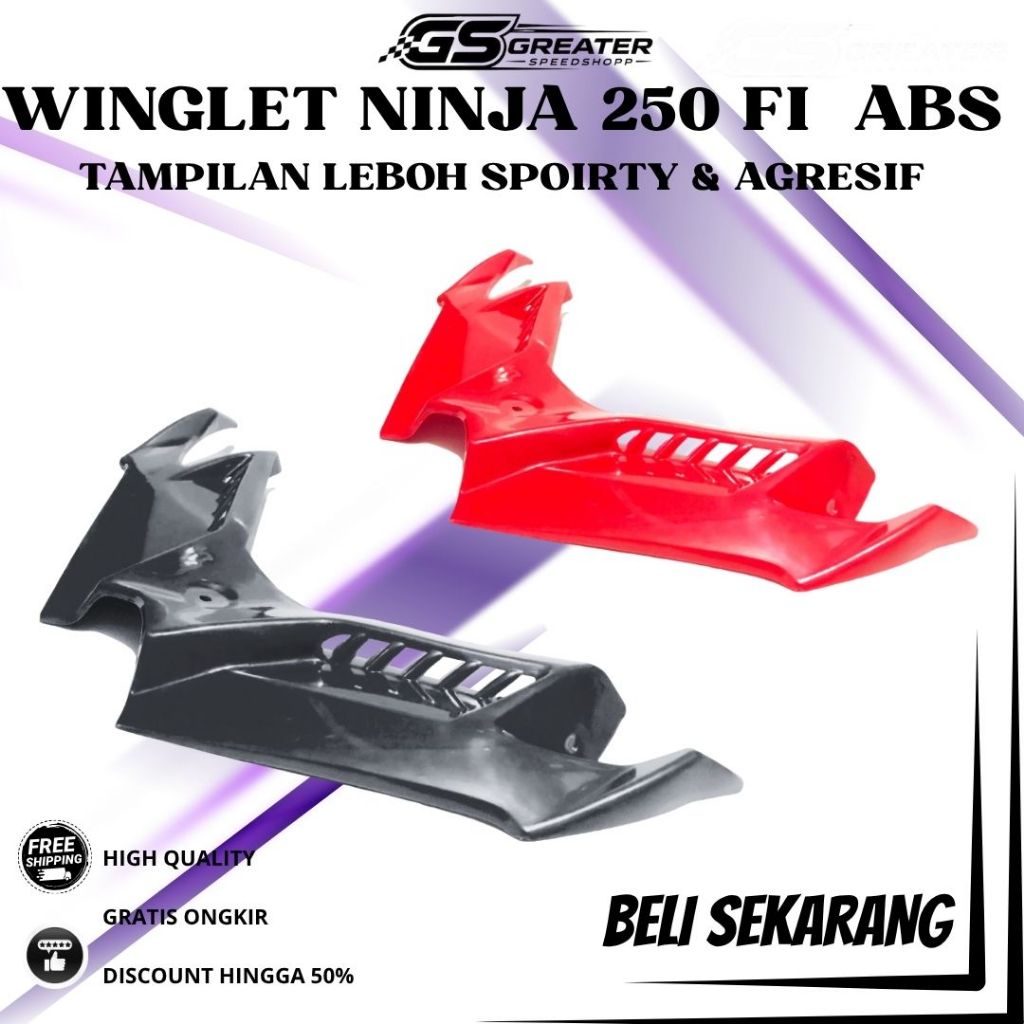 Jual winglet plastik abs NInja 250 FI universal pnp R15 v2 Ready Varian ...