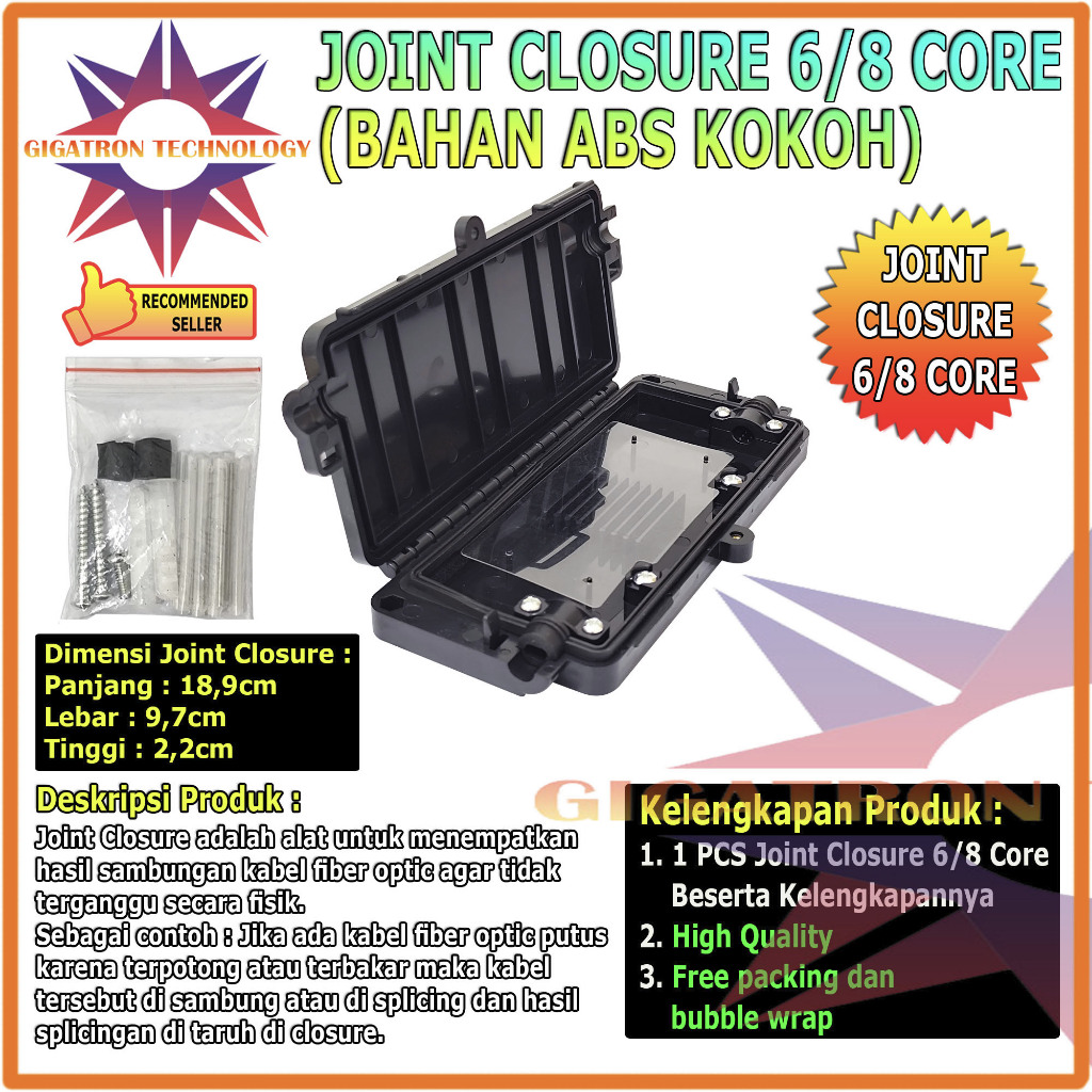 Jual Joint Closure 6 Core FO Joint Closure Mini 6 Core Fiber Optic ...