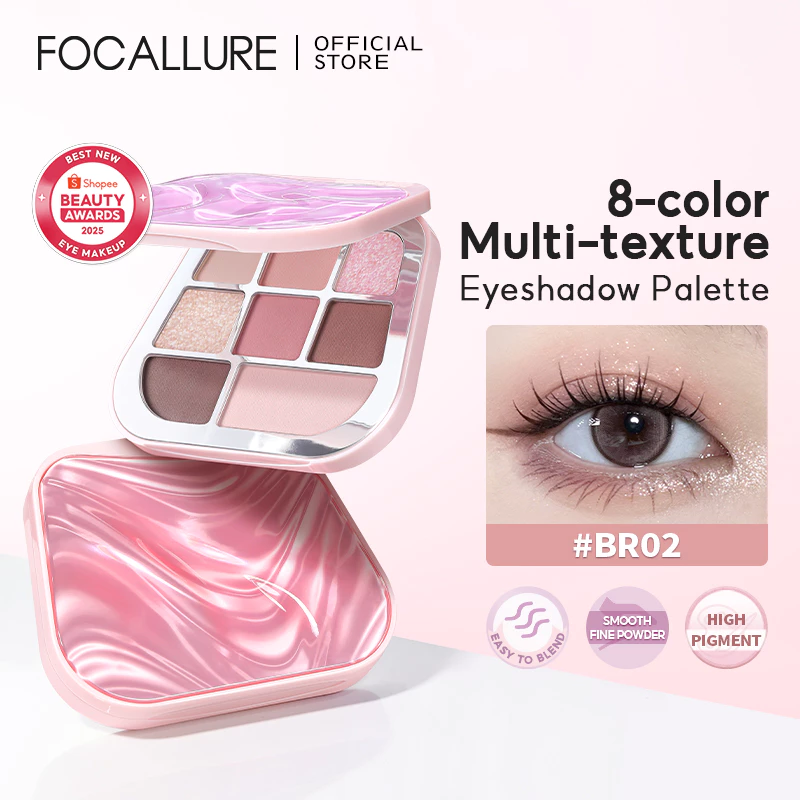 FOCALLURE 8-color Eyeshadow Palette Matt...