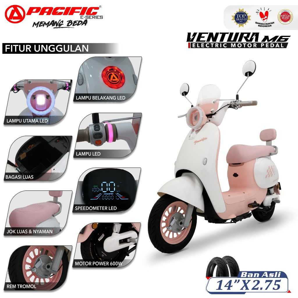 SEPEDA LISTRIK EXOTIC VELOCE V7 / UWINFLY D66B / UWINFLY D66i / NUV FLOPPY S3 / NYRA S2 / UNITED MILANO V1 / PACIFIC VENTURA M6