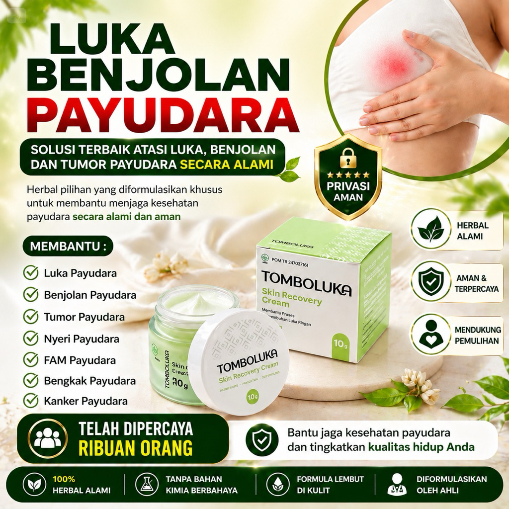 TOMBOLUKA Salep Luka Tumor Dan Kanker Payudara Penghilang bekas
