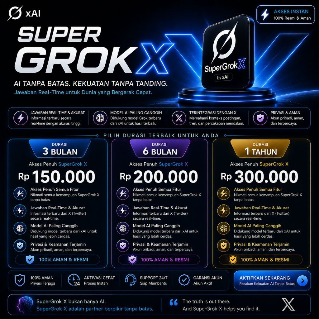 Jual SUPER GROK PRIVATE AI PALING PINTAR BISA GENERATOR FOTO DAN VIDEO ...