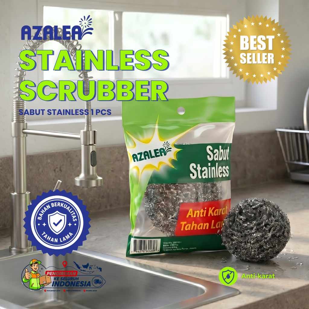 Jual Azalea Sabut Stainless 1 PCS / Stainless Scrubber 1 PCS (AZSS60460 ...