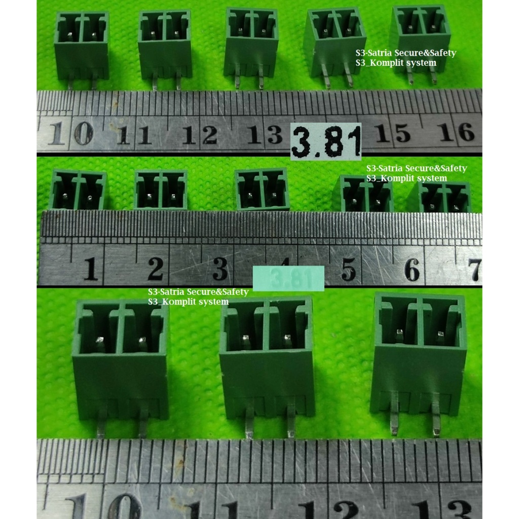 Jual Pluggable 2P 3.81MM Terminal Block terminal Kabel L siku tekuk ...