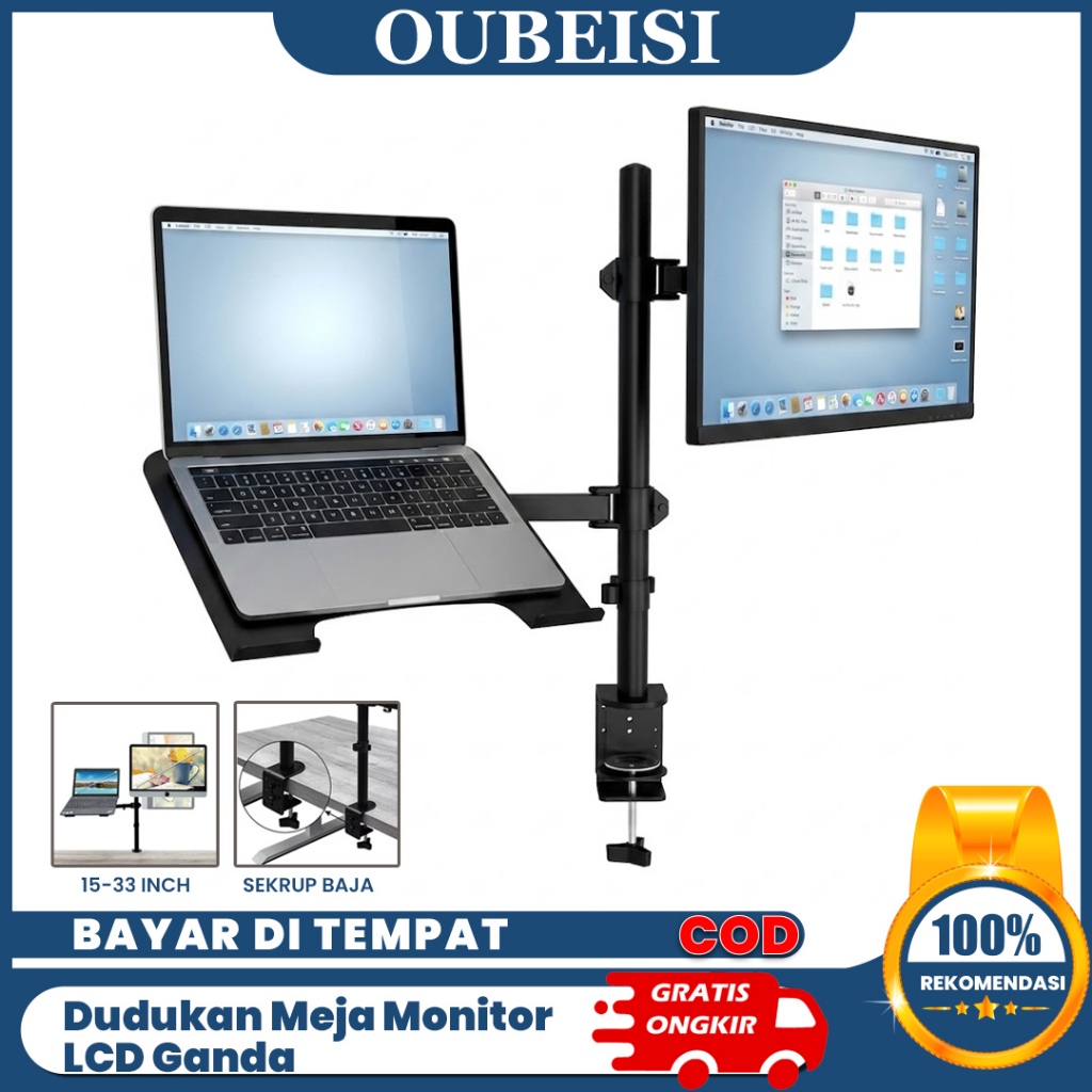 Jual OUBEISI Penyangga Monitor Meja Besar 32