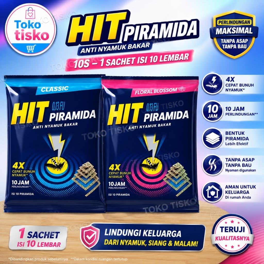 Jual Hit Magic Expert Piramida 10s Obat Nyamuk Bakar |Kemasan Sachet ...