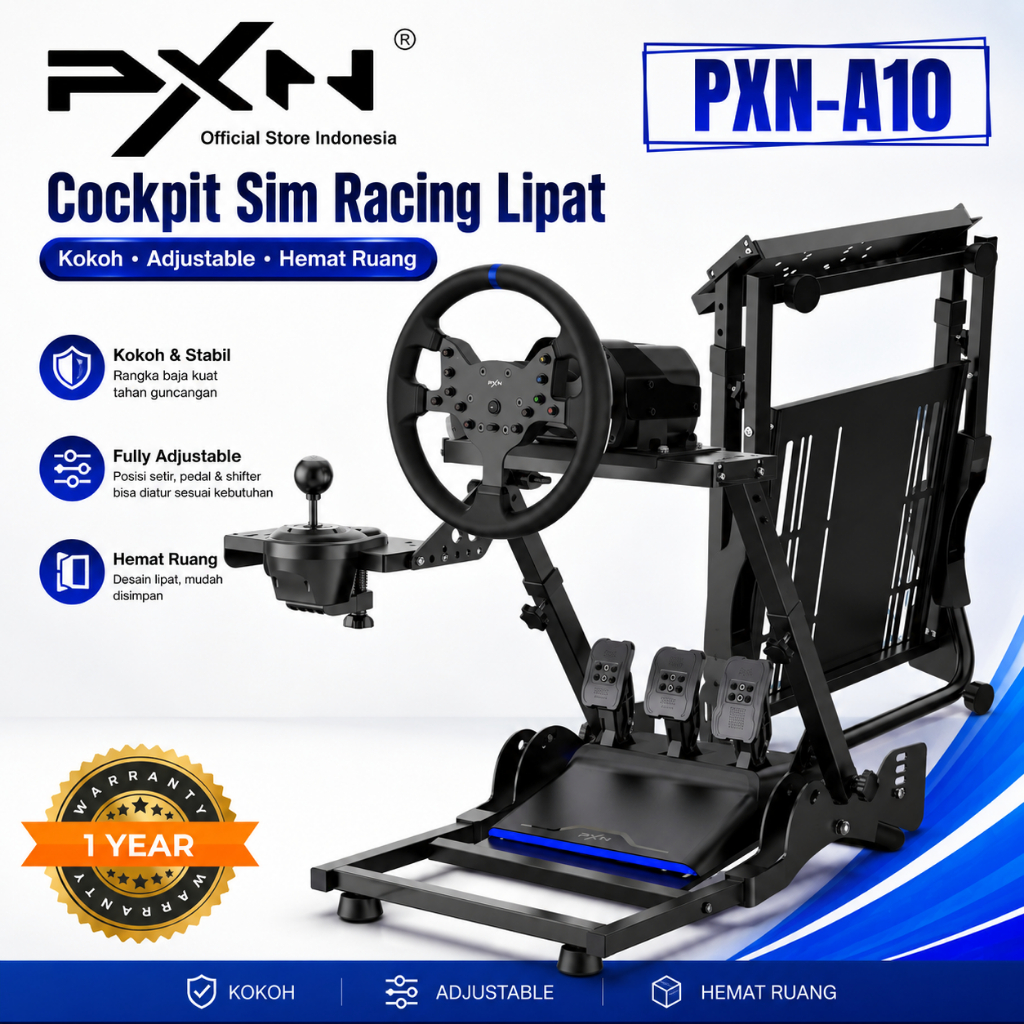 Jual PXN A10 Racing Wheel Stand Dudukan Setir Simulator Balap Foldable ...