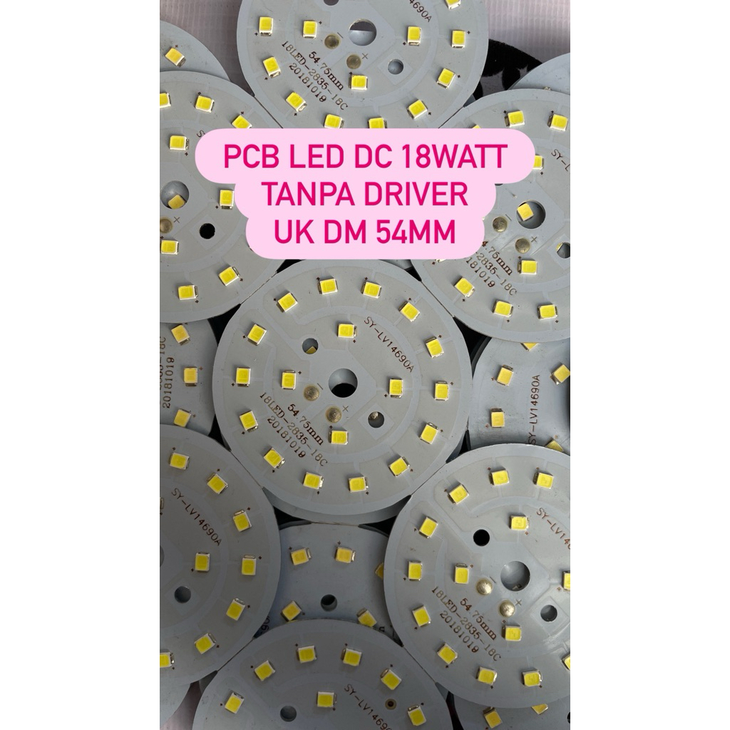 Jual PCB LED DC ON/HIDUP TANPA DRIVER 18WAT | Shopee Indonesia