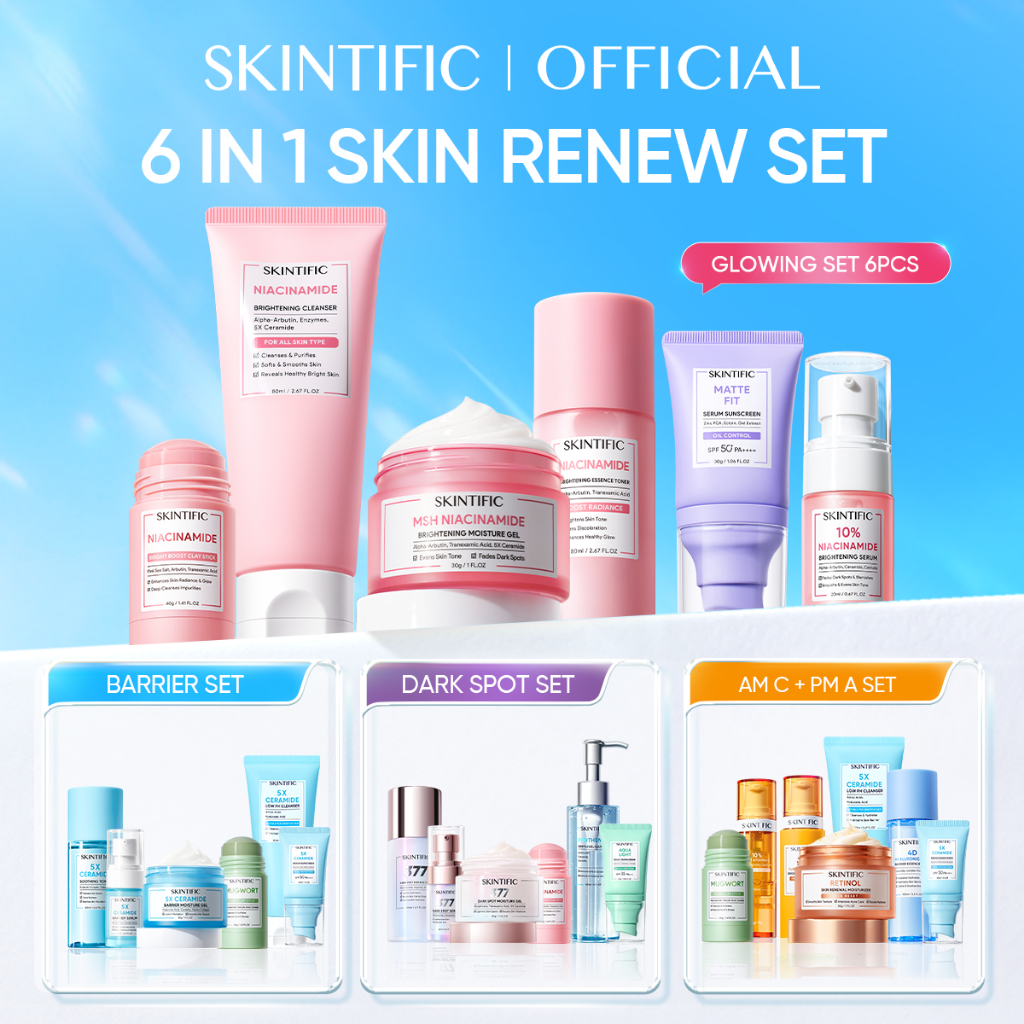SKINTIFIC 6PCS Skincare Set