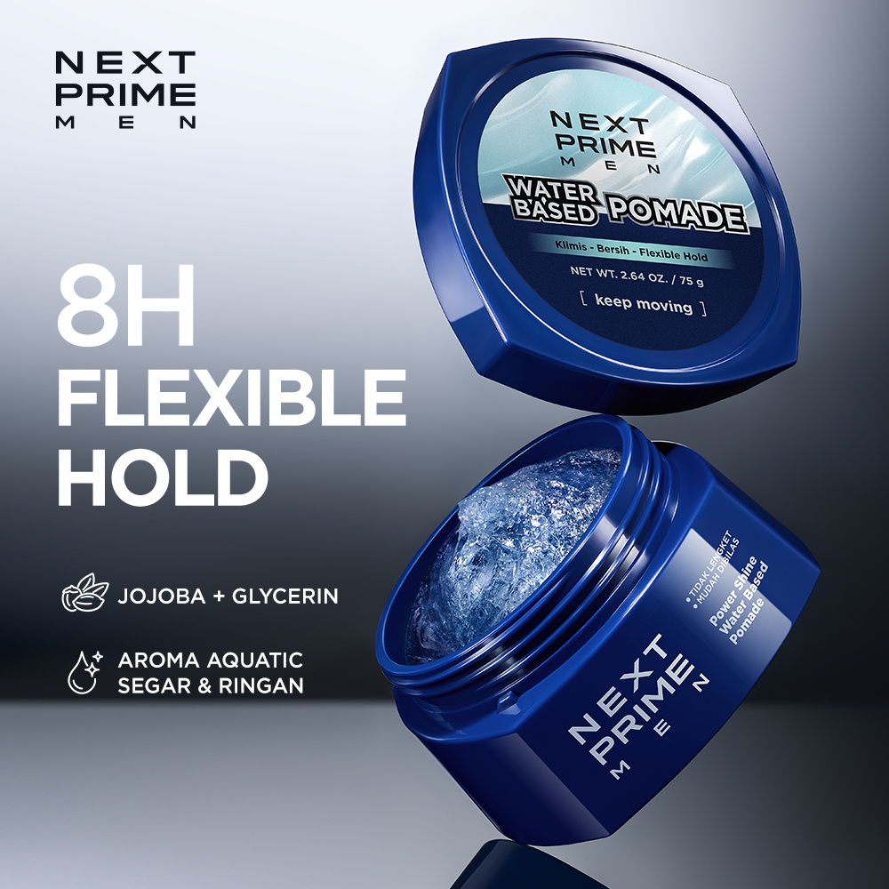 Jual [New] NEXTPRIME Power Shine Waterbased Pomade / Sleek & Kilau ...