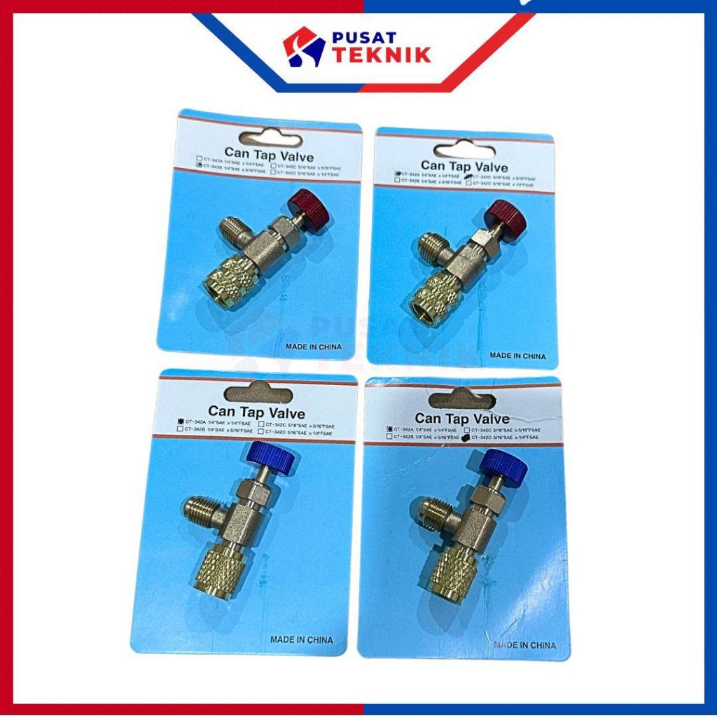 Jual Nepel Kran Freon AC R22 R410/R32 Charging Valve Adapter Retention ...