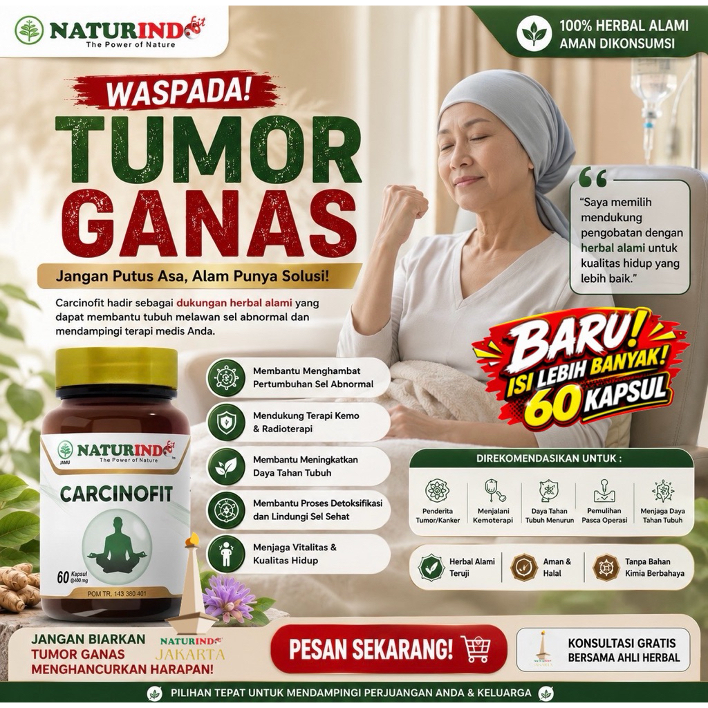 Obat Herbal kanker benjolan payudara kanker serviks tumor obat benjolan herbal Obat Segala Jenis Kanker  Carcinofit Naturindo
